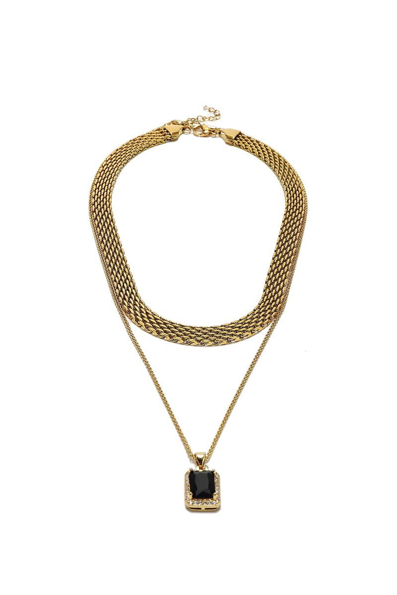 Multi-layer chain necklace