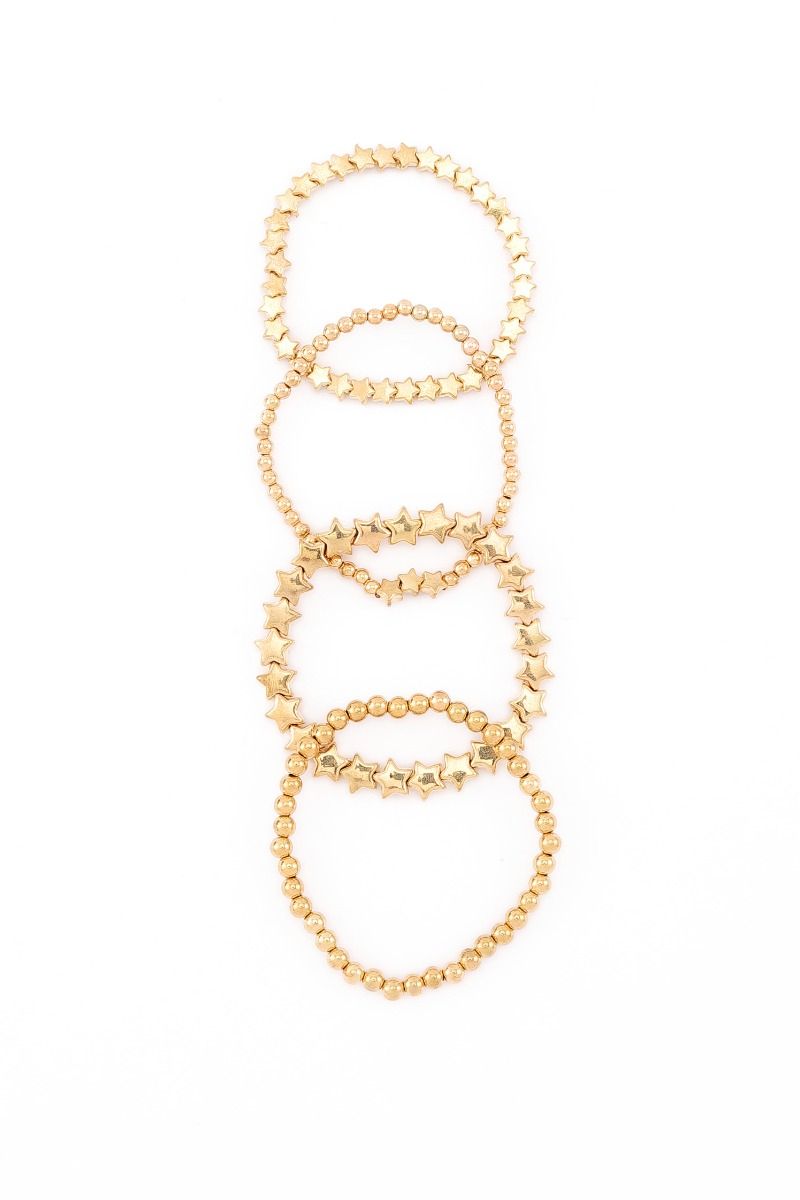 golden bracelets set