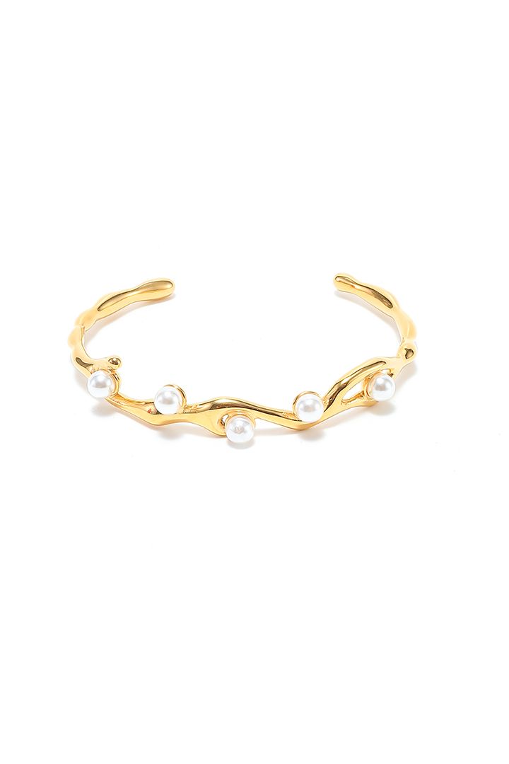 Pearls golden bracelet