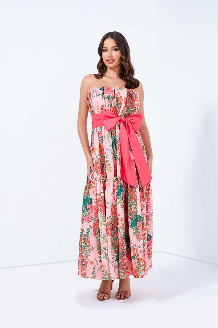 Floral belted Dress