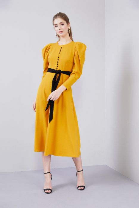 classic yellow dress