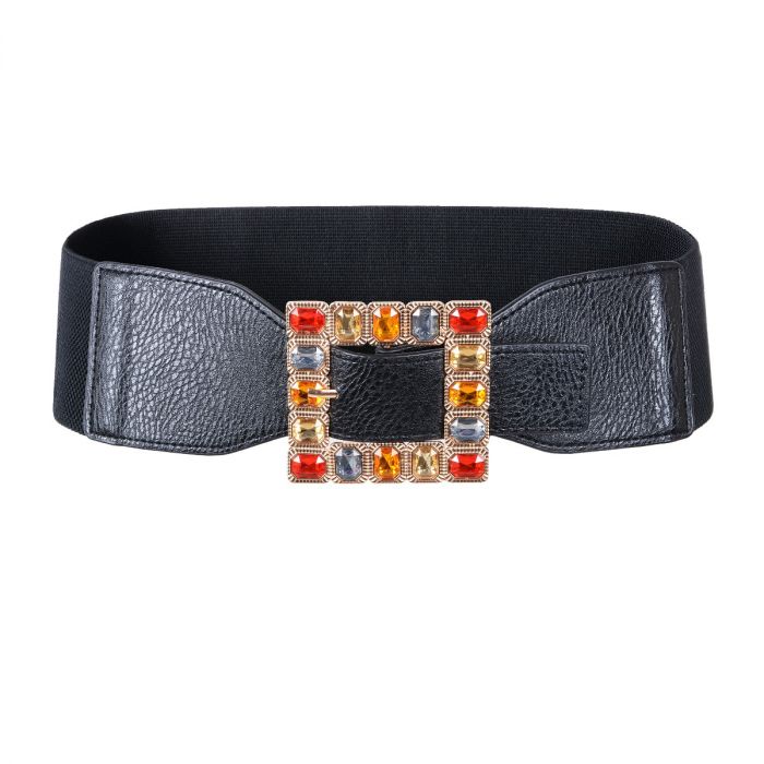 gem stone buckle belt