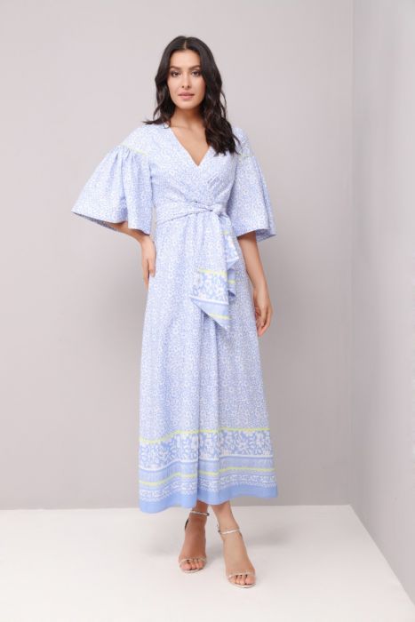 kaftan wrap dress