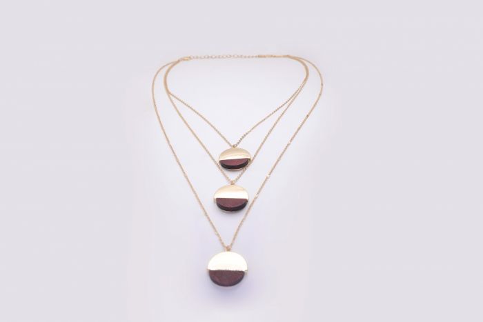 Layered gold necklace