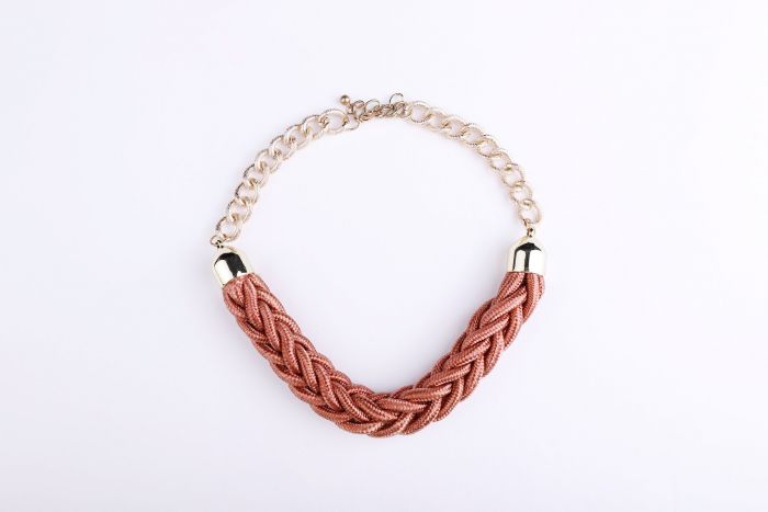 braid metal necklace