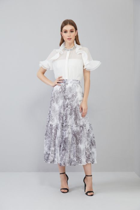 Midi Printed Skirt