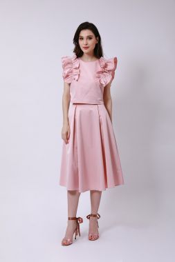 Pink Midi Skirt, femi9