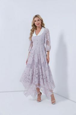 Asymmetrical lace dress