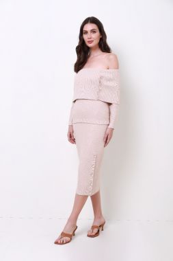 A-line knitted skirt