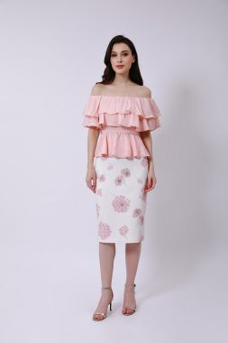 Printed Pencil Skirt, femi9
