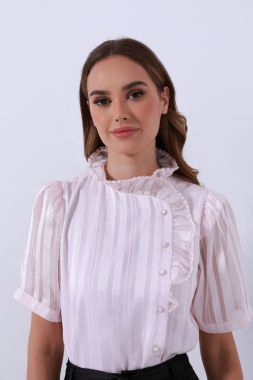 side buttoned line top