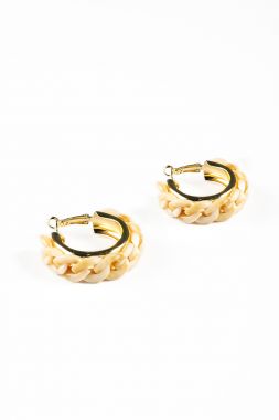 chain round earrings