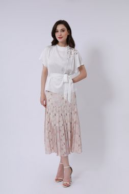 Printed chiffon Skirt