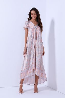 printed asymmetrical dress