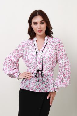 floral chiffon blouse