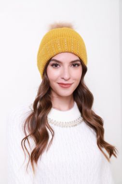 Embellished Knitted Cap