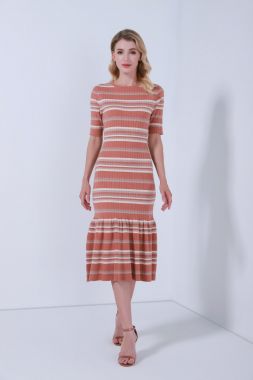 knitted striped Dress