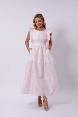 Pink Full-Length Dress, femi9