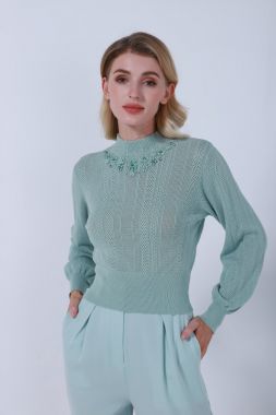Knitted Embellished pullover