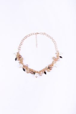 crystals and pearls necklace