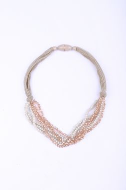Beaded mult-layered necklace