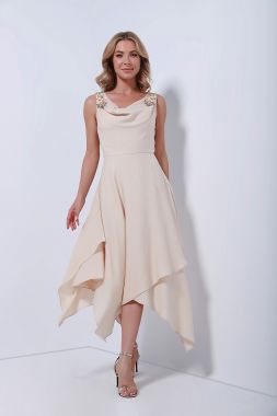 embellished shoulder dress
