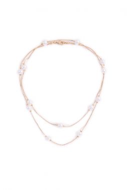 Pearl goldtone necklace
